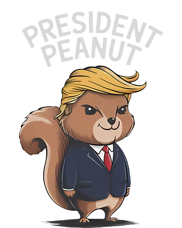 Funny Peanut Squirrel With Trump Hair Justice For Peanut T-Shirt