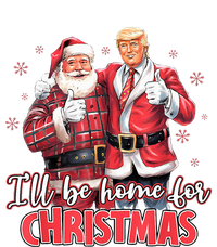 ILl Be Home For Christmas Funny Santa Trump 2024 Election Toddler Long Sleeve Shirt