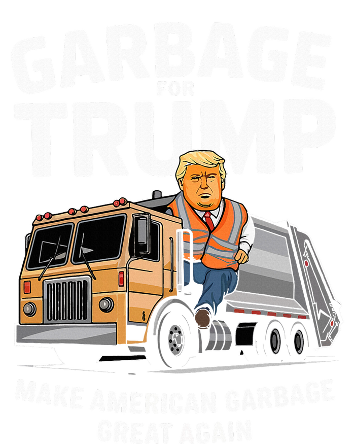 Donald Trump Rides In Garbage Truck 2024 Ceramic Bell Ornament