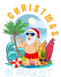 Christmas In August Xmas Funny Santa Summer Beach Vacation T-Shirt