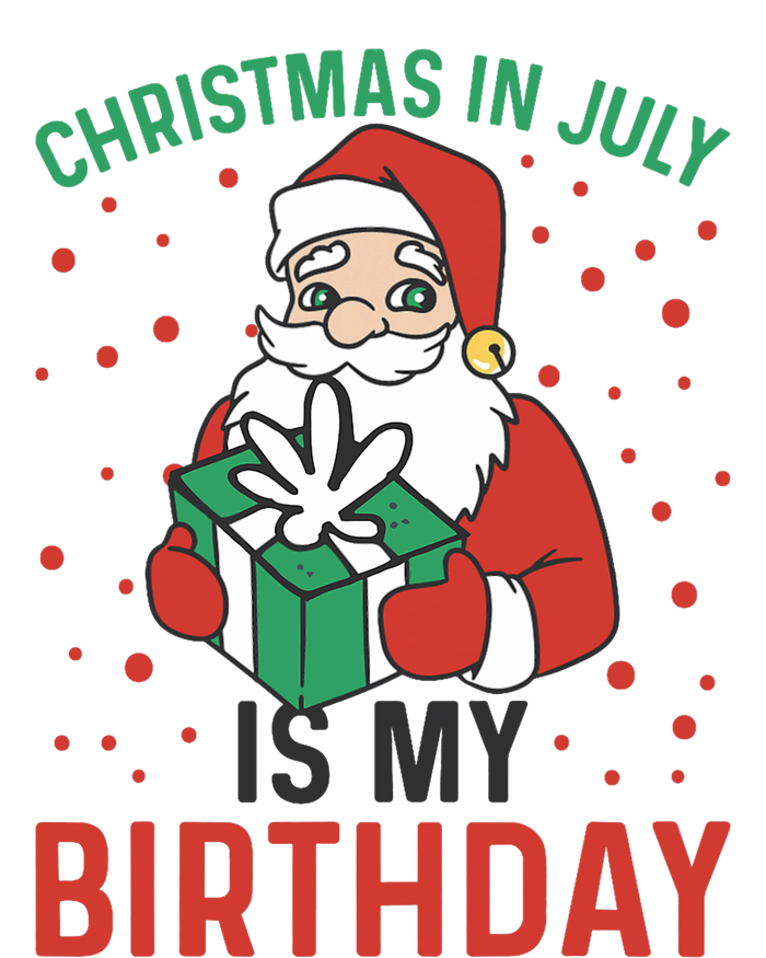 Christmas In July Is My Birthday Santa Summer Holiday Women's V-Neck T-Shirt