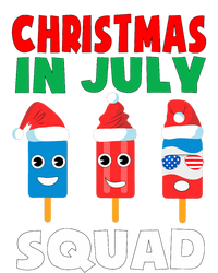 Christmas In July Squad Crew Cute Ice Pops In Santa Hat Womens California Wash Sweatshirt