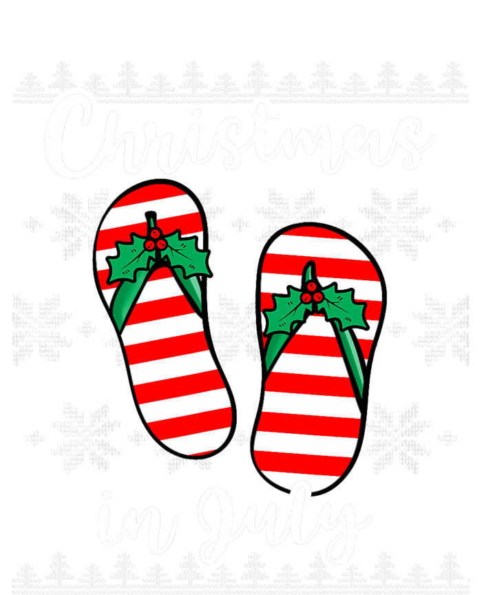 Christmas In July Ugly Christmas Flip Flops Softstyle Adult Sport Polo