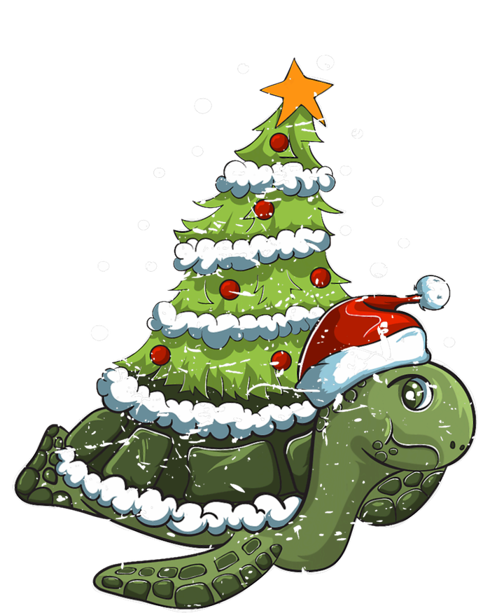 Christmas Tree Gifts Animal Turtle Cooling Performance Long Sleeve Crew