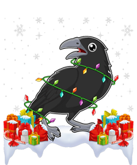 Crow Wearing Xmas Light Funny Crow Lover Christmas Ladies PosiCharge Competitor Racerback Tank