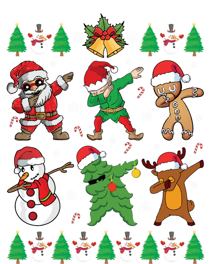 Dabbing Santa Elf Friends Ugly Xmas Sweater Dab Long Sleeve Drawstring Bag