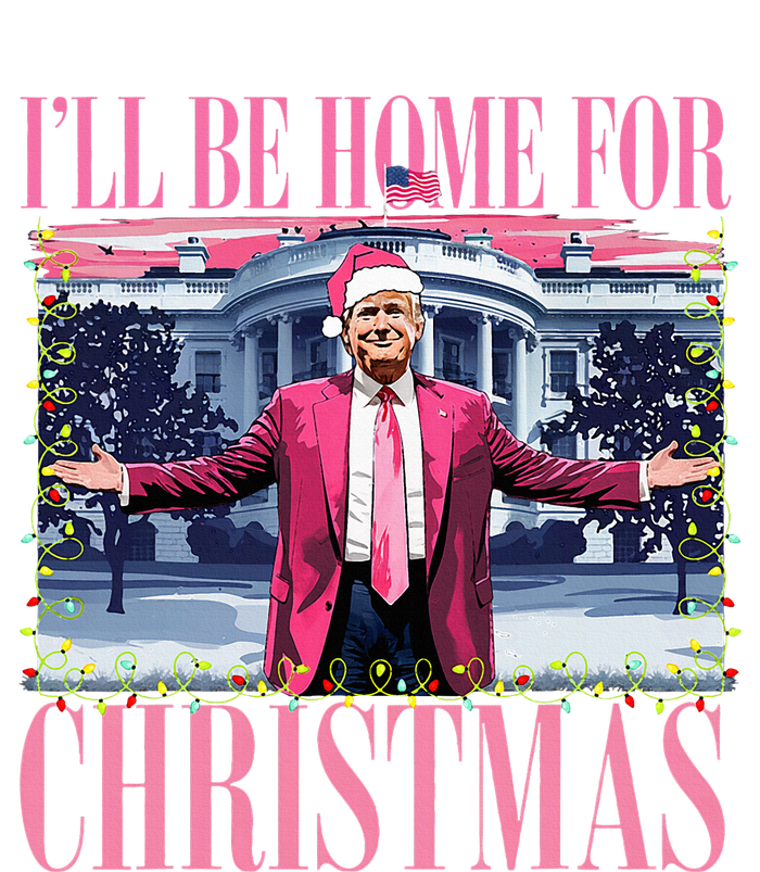 ILl Be Home For Christmas Santa Funny Trump Xmas Pajamas Premium T-Shirt