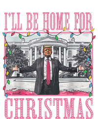 ILl Be Home For Christmas Santa Funny Trump Xmas Pajamas 7-Panel Snapback Hat