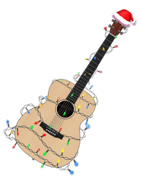 Funny Christmas Guitar Tree Xmas Guitarist Gift Poster