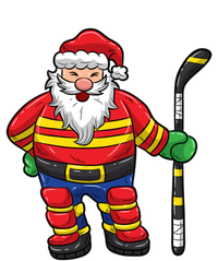 Funny Santa Hockey Player Cool Gift Button