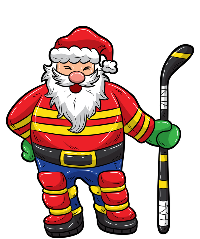 Funny Santa Hockey Player Cool Gift Button