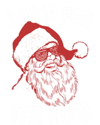 Funny Santa Cool Gift Vintage Retro Santa I Do It For The HoS Gift Pom Pom 12in Knit Beanie