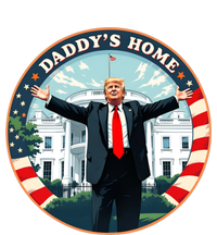 Daddys Home Funny Donald Trump White House 2024 President 47 Tie-Dye T-Shirt