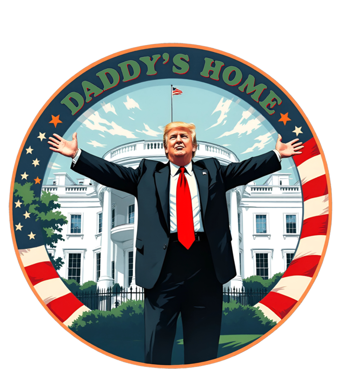 Funny Donald Trump White House 2024 President 47 Daddys Home Bumper Sticker