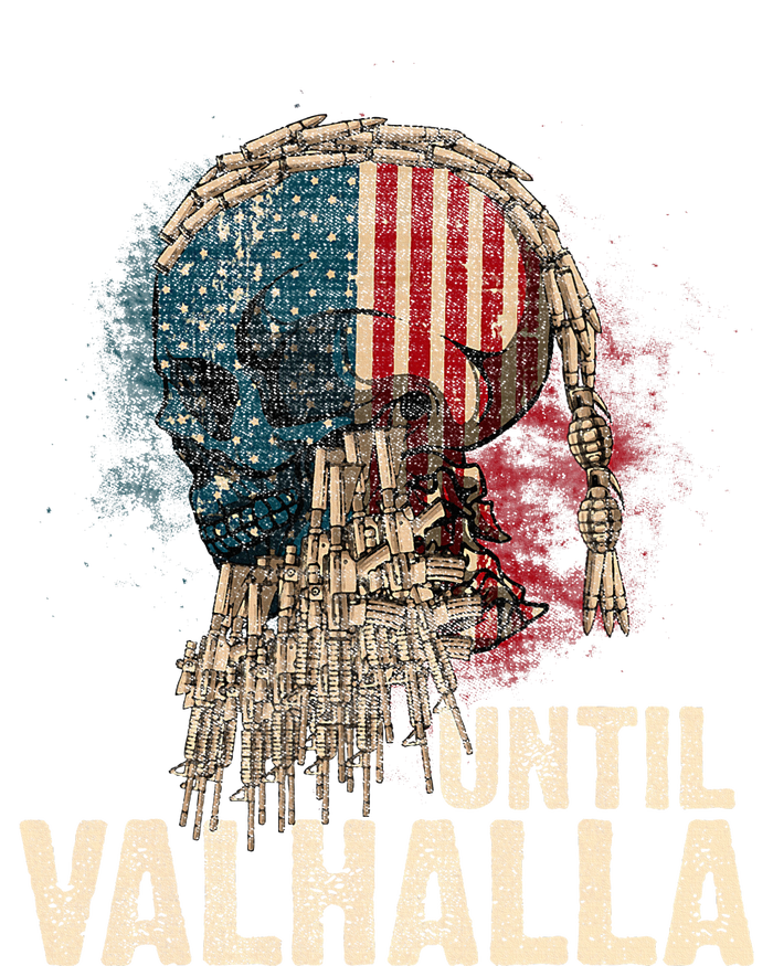 Until Valhalla Viking Us Flag Vintage Til Valhalla T-Shirt