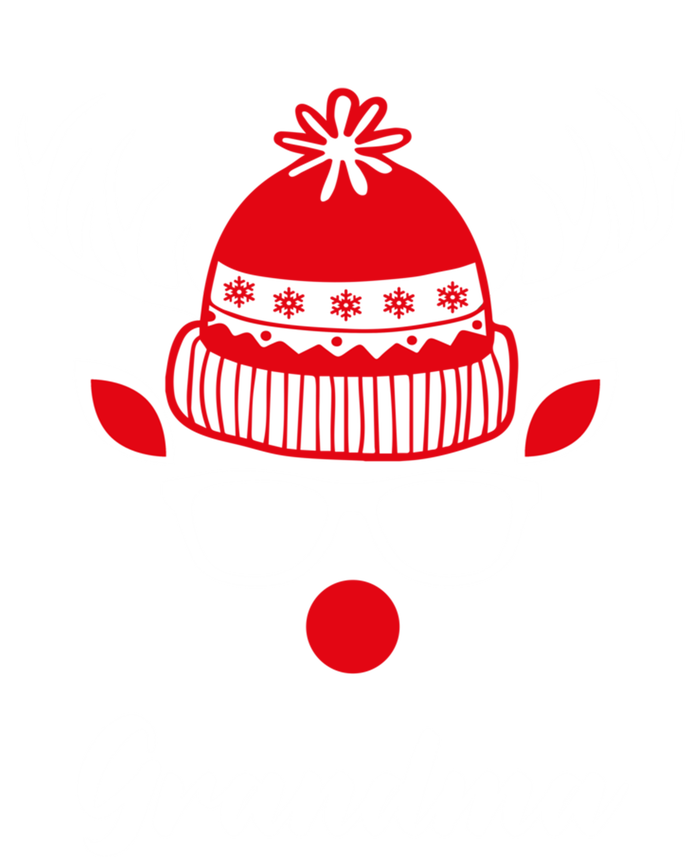 Grandma Funny Christmas Reindeer Face Family Matching Gift Ladies Long Sleeve Shirt