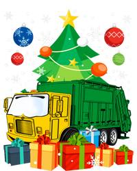 Garbage Truck Christmas Tree Lights Ornament Decor Xmas Long Sleeve Hoodie