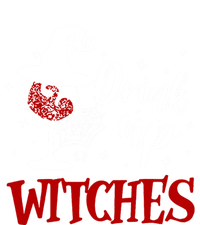 Halloween Glass Of Wine Up Witches Funny Ing Wine Gift Women's Flannel Pajama Set