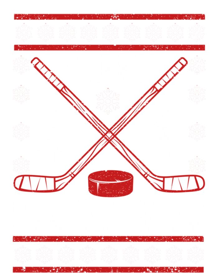 Happy Hockeydays Funny Christmas Ice Hockey Player Fan Xmas Gift Tank Top