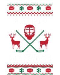 Happy Hockeydays Funny Hockey Ugly Christmas Design Gift Tie Dye Hoodie