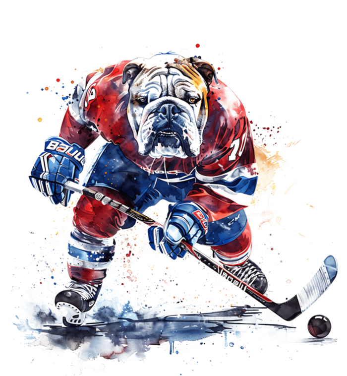 Hockey Bulldog Sports Fan Funny Ice Hockey Player Gift T-Shirt