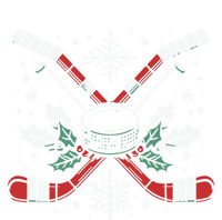 Hockey Christmas Puck Snowflake Holly Sticks Gift Doggie Tank