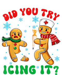 Funny Christmas Nurse Did You Try Icing It Gingerbread Man T-Shirt