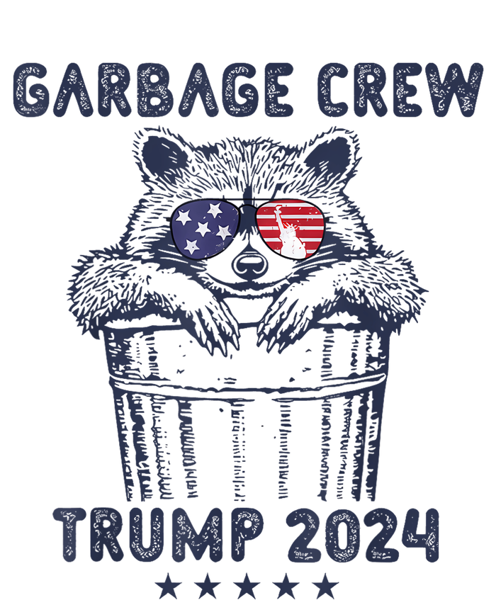 Garbage Crew Vote Trump 2024 Funny Republican Raccoon Wool Snapback Cap