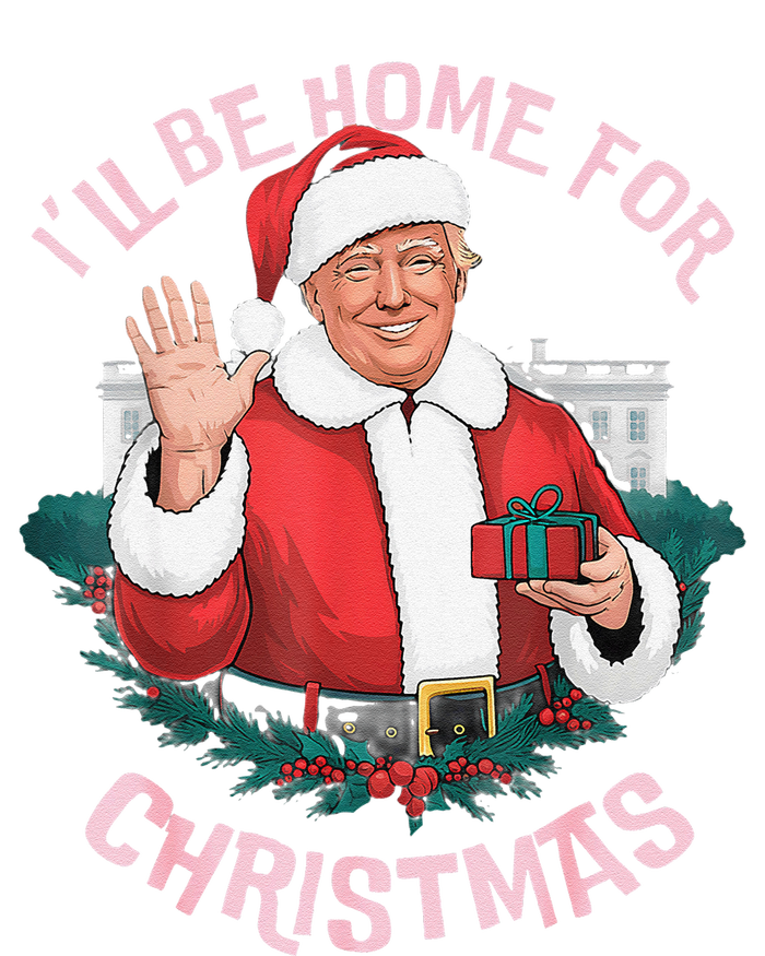 Funny ILl Be Home For Christmas Santa Trump Political Pjs Sustainable Beanie