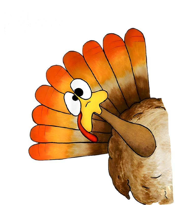 Turkey Moo Cow Funny Thanksgiving Flat Bill Trucker Hat