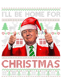 ILl Be Home For Christmas Santa Trump Xmas Pajamas Funny T-Shirt