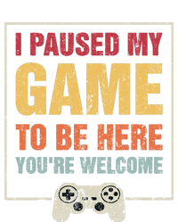 I Paused My Game To Be Here Teen Boy Gifts Video Gamer Womens Cotton Relaxed Long Sleeve T-Shirt