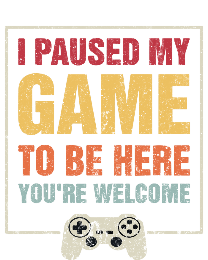 I Paused My Game To Be Here Teen Boy Gifts Video Gamer Womens Cotton Relaxed Long Sleeve T-Shirt