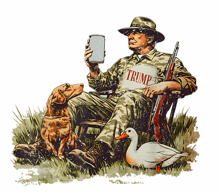 Hunting Trump Camouflage Funny Duck Hunting Season Maga Poster