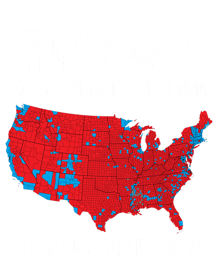 Trump Better Coverage Than Verizon Can You Hear Us Now 7-Panel Snapback Hat