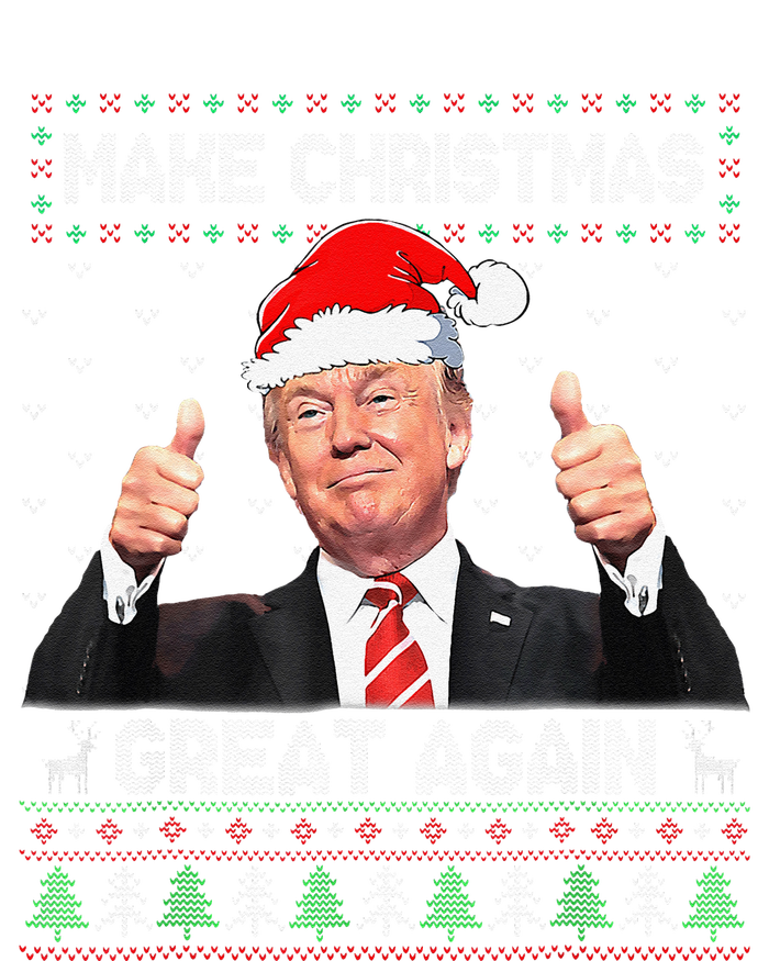 Funny Trump Make Christmas Great Again Ugly Sweater Xmas T-Shirt