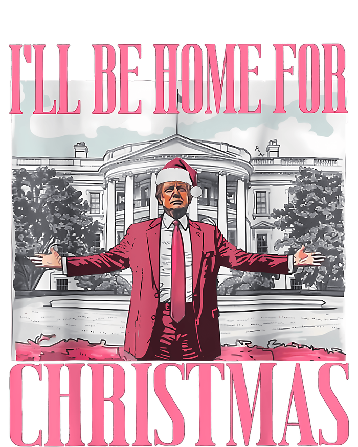 ILl Be Home For Christmas Funny Santa Donald Trump 2024 T-Shirt