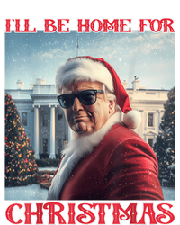 ILl Be Home For Christmas Trump Santa Selfie White House Women's Flannel Pajama Set