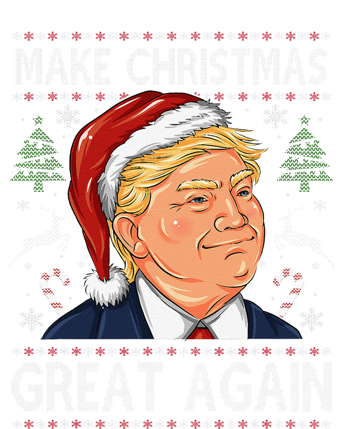 Make A Christmas Great Again Funny Xmas Trump Santa Pajamas T-Shirt