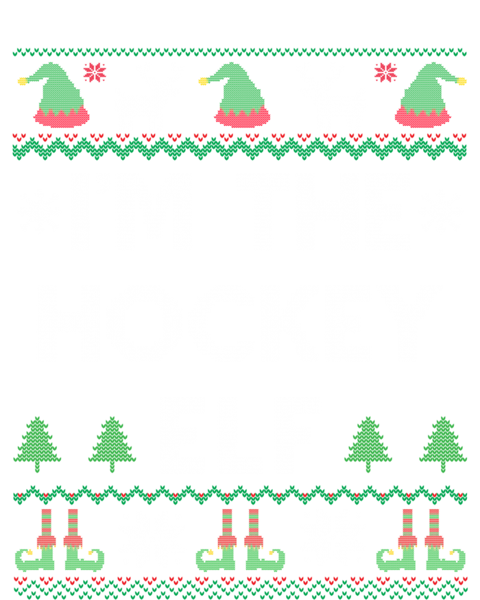 Hockey Elf Ugly Christmas Meaningful Gift Doggie Tank