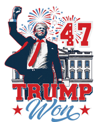 Trump Won Again 2024 Election President 47 Th American Flag T-Shirt