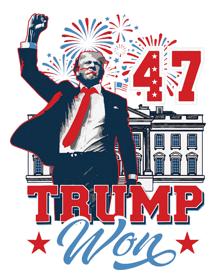 Trump Won Again 2024 Election President 47 Th American Flag T-Shirt