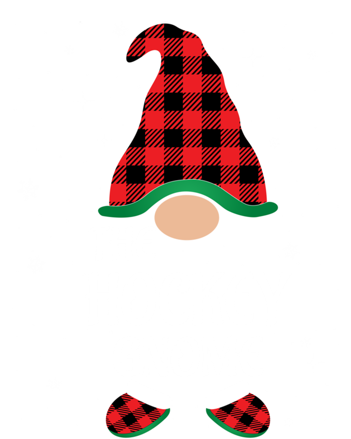 Hockey Gnome Buffalo Red Plaid Matching Christmas Pajama Gift T-Shirt