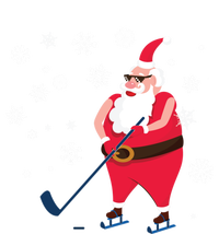 Hockey Lovers Christmas Party Christmas Hockey Santa Cool Gift T-Shirt