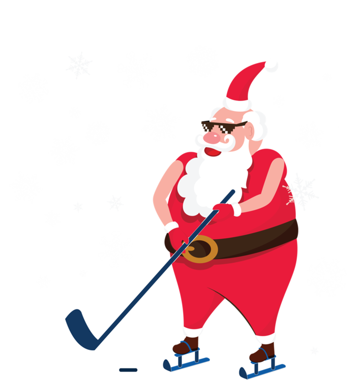 Hockey Lovers Christmas Party Christmas Hockey Santa Cool Gift T-Shirt