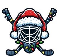 Hockey Mask Christmas Santa Hat With Xmas Lights Gift T-Shirt