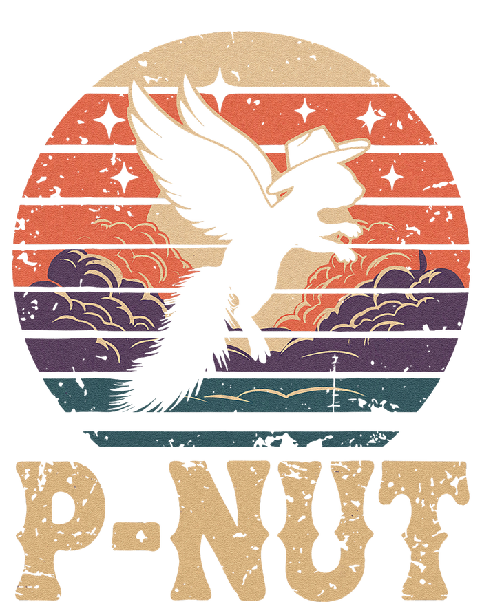 Justice For Peanut The Squirrel P’Nut Lovers Retro Sunset T-Shirt