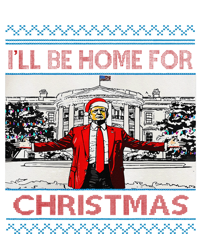 I’Ll Be Home For Christmas 2024 Santa Trump Xmas Cooling Performance Crew T-Shirt