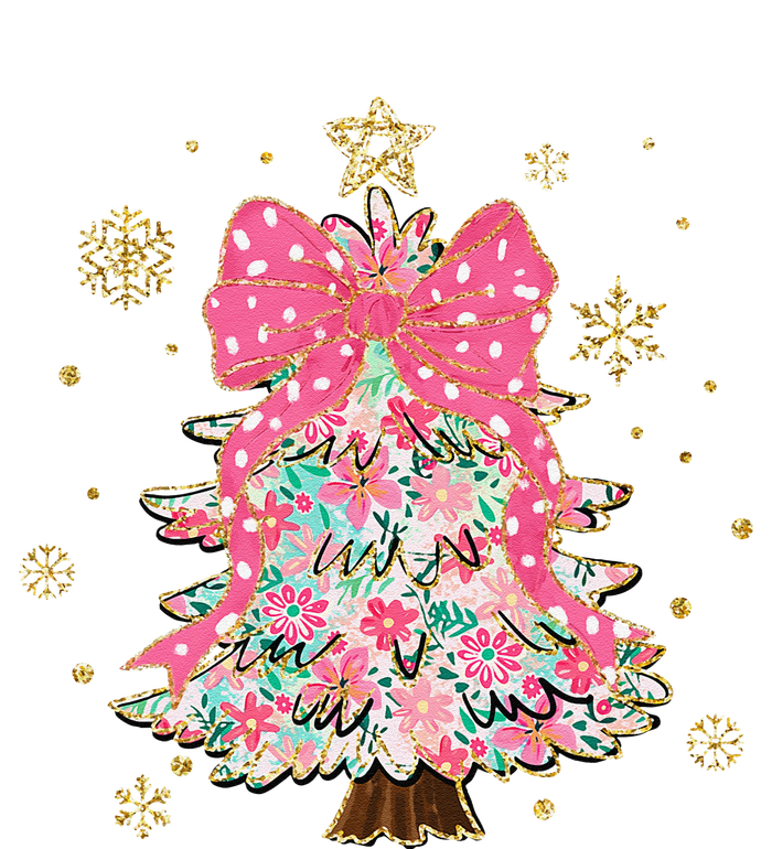 Christmas Tree With Snowflakes And Bow T-Shirt