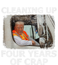 Cleaning Up Four Years Of Crap Funny Trump Garbage Truck Magnet